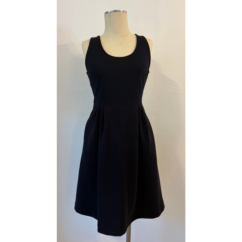 Liz Claiborne Black Fit & Flare Sleeveless Dress Women’s Large Classic Career